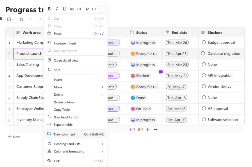 右クリックで表示されるメニューからコメントを追加