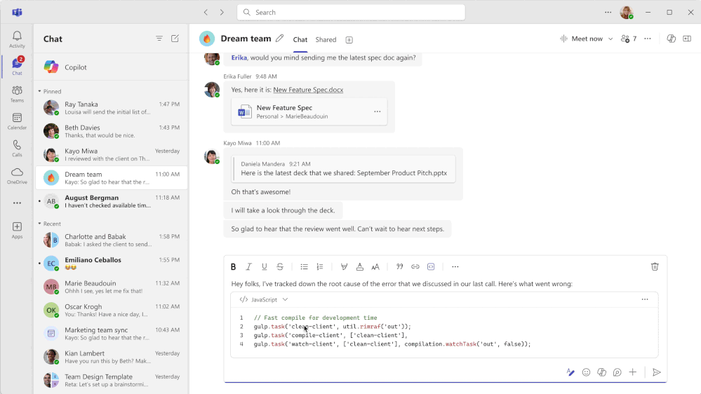 コードブロックの共同編集