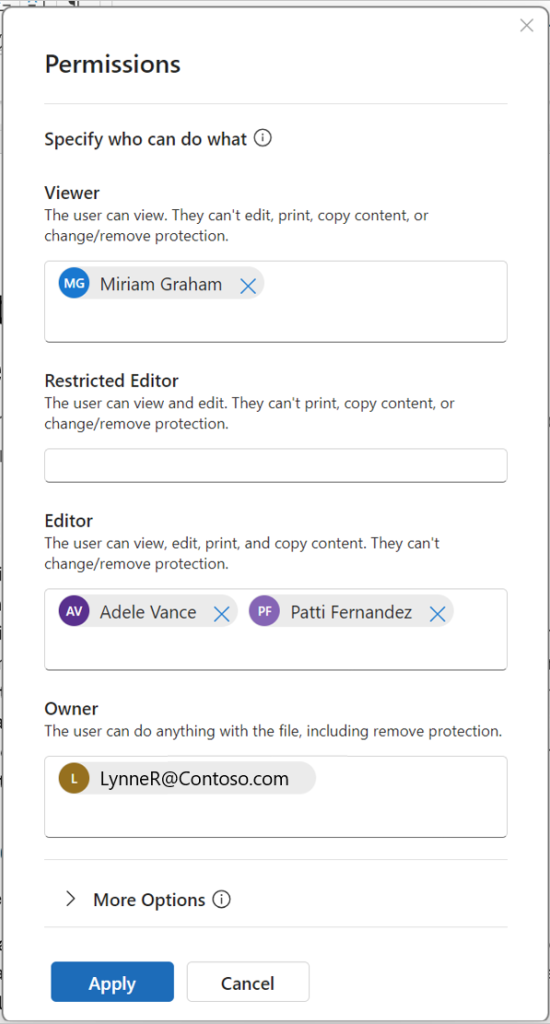 Viewer/Restricted Editor/Editor/Owner権限を簡単に割り当てられる