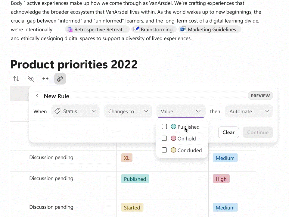 「Loop」でトリガー（発動条件）とアクションをルールとして記述