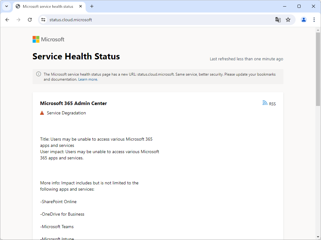 「Microsoft 365」でアクセス障害