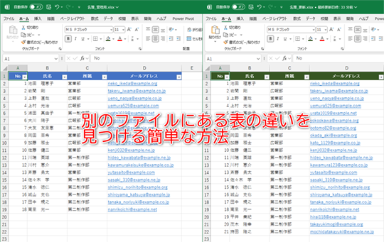 更新箇所をすばやく正確に見つけたい！