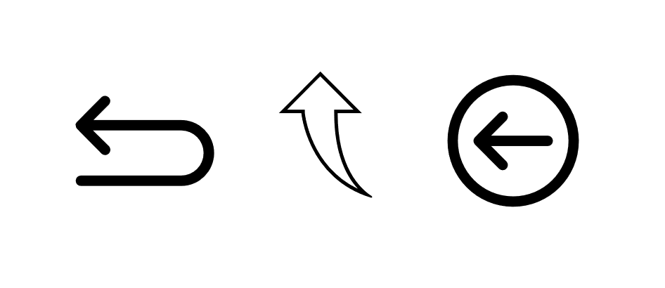 アイコンは拡大して利用できる