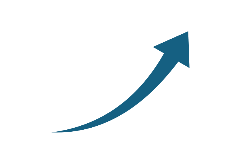 ［回転］や［反転］を使えば、棒グラフと組み合わせられそうな上向きの矢印になる