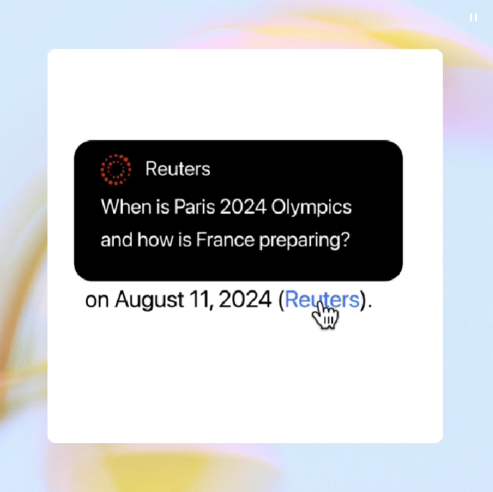 回答の情報ソースを明示