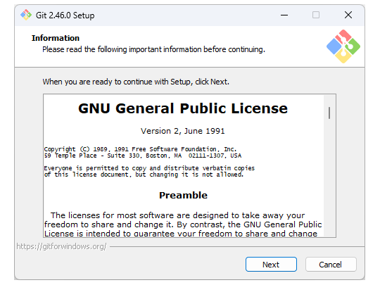 「Git for Windows」v2.46.0