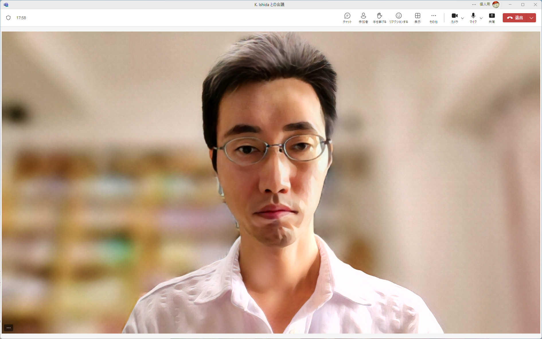 「クリエイティブフィルター: 水彩画」だと、色を段階的に塗り分けたような表現になる