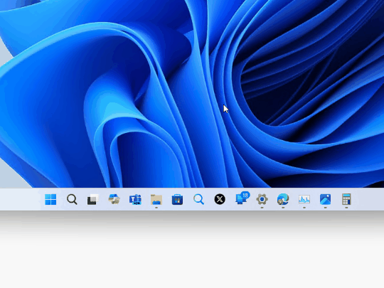タスクバーのファーストレターナビゲーション