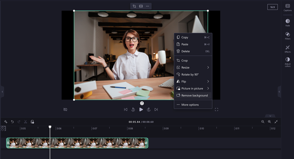 任意の画像を右クリックで背景削除