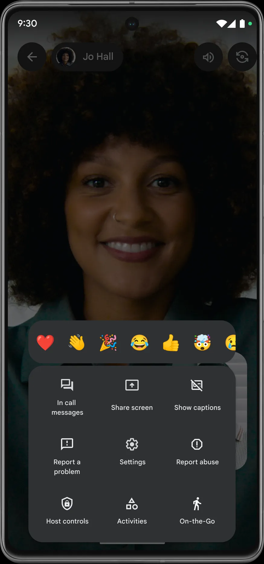 通話中の絵文字リアクション機能が追加