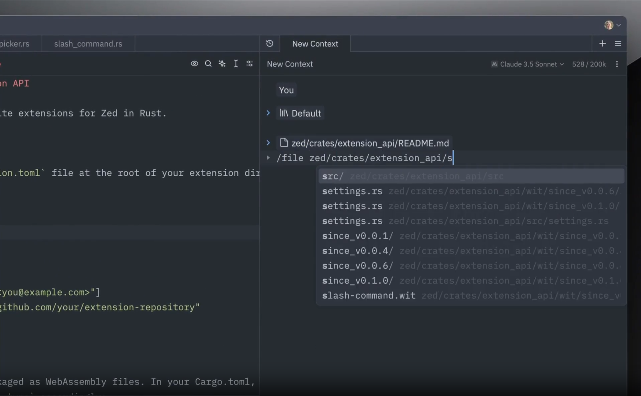 本格的なテキストエリアのような使い勝手でAIと対話できるアシスタントパネル