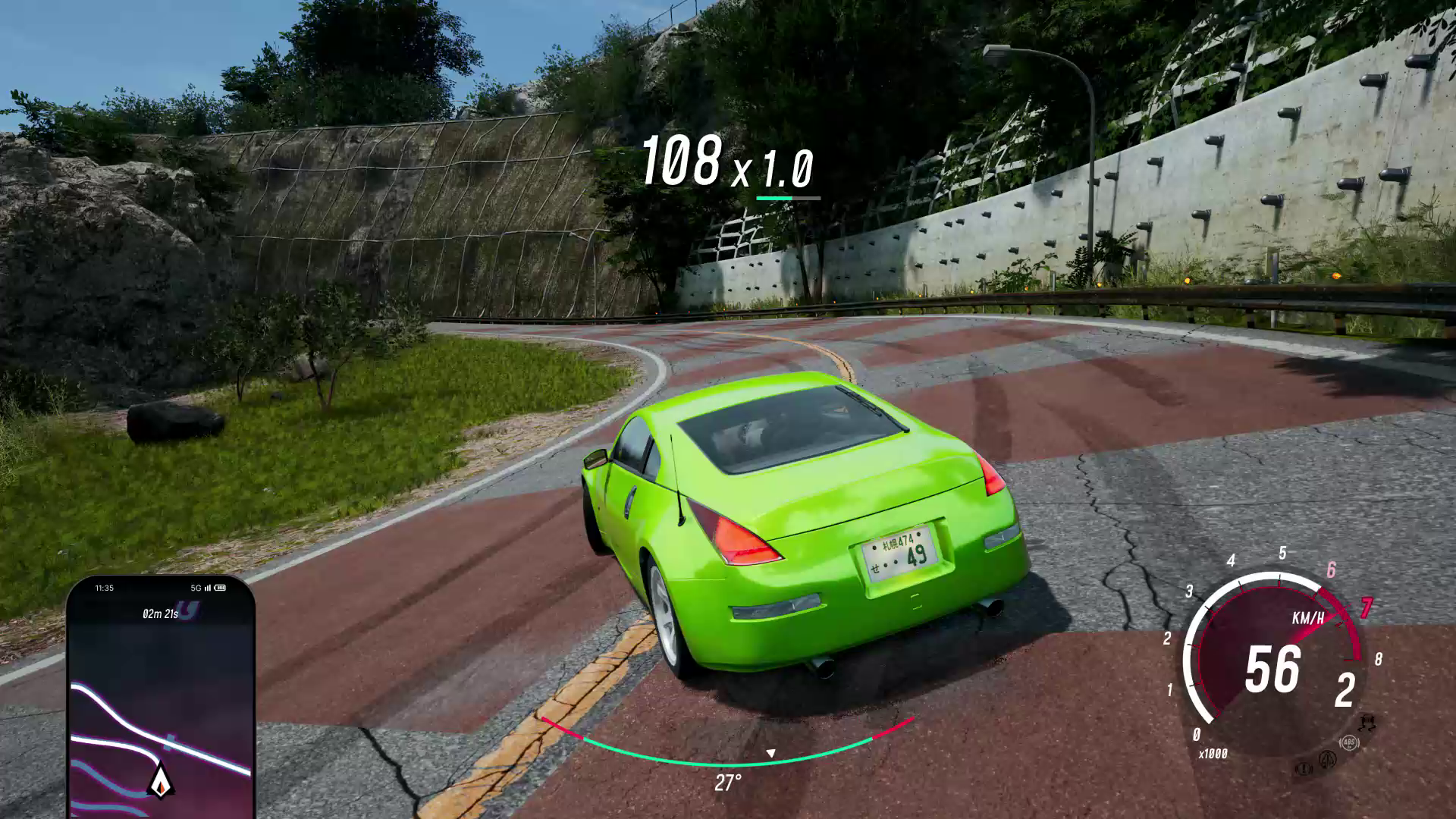 ぱっと見て、確かに日本の田舎とわかる風景。湖付近の観光地感と、急カーブだらけの峠のコントラストもいい