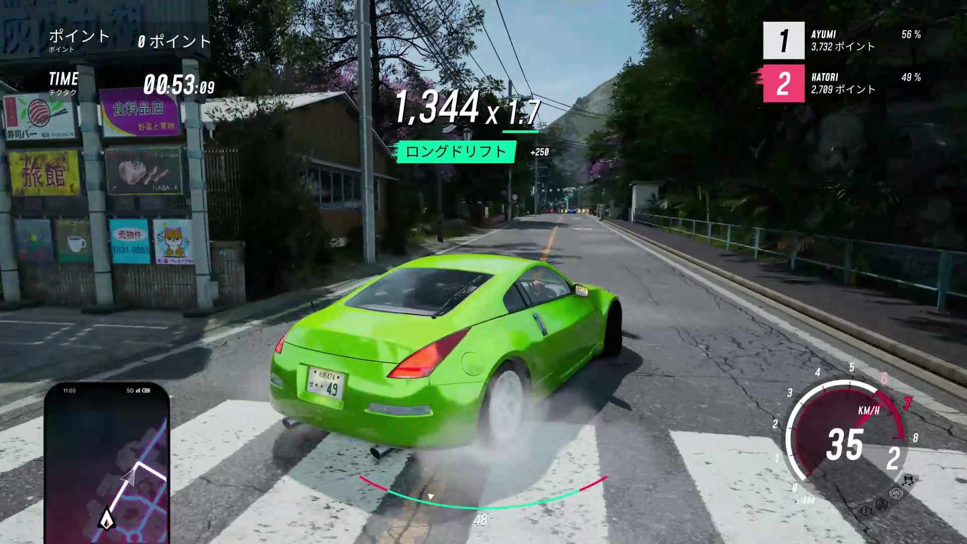 スピードではなく、ドリフトポイントで競う