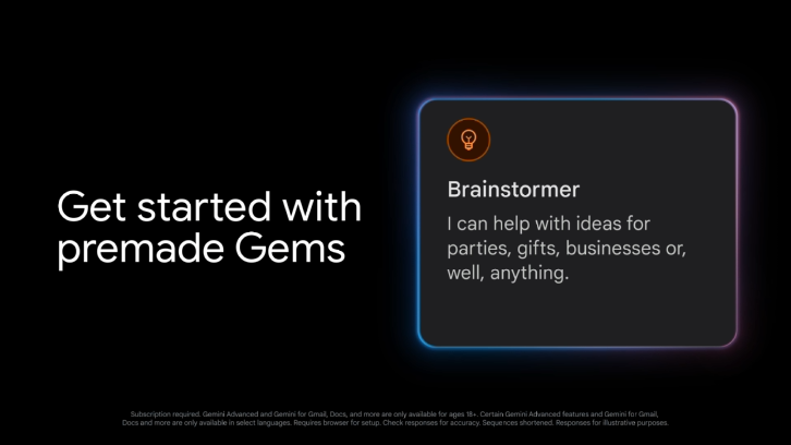 あらかじめ用意された「Gems」も