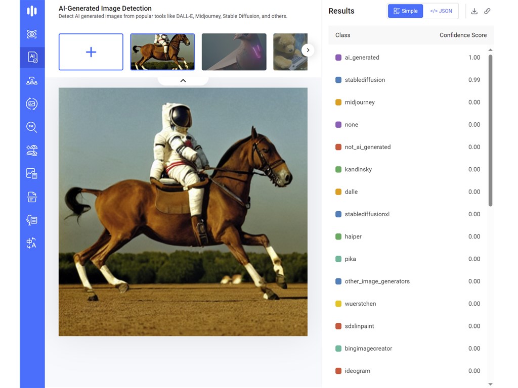 「Hive AI-Generated Image Detection」