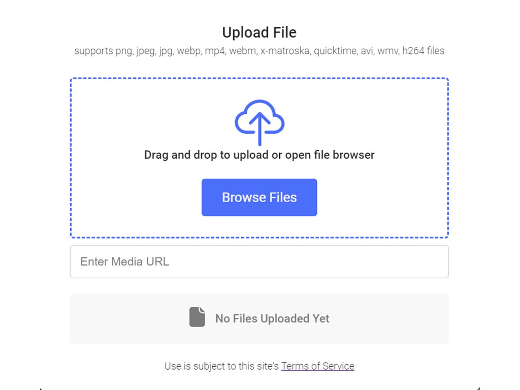 画像のアップロード・URL指定画面