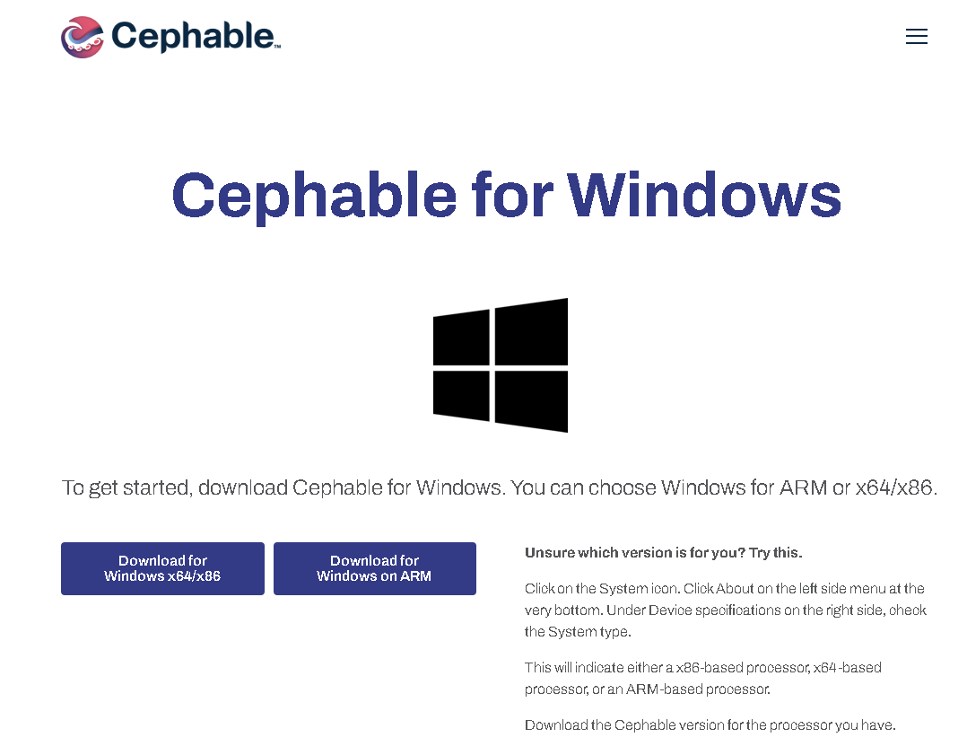 公式サイトからARM版をダウンロード