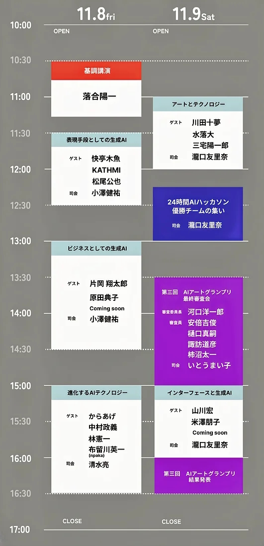 タイムスケジュール