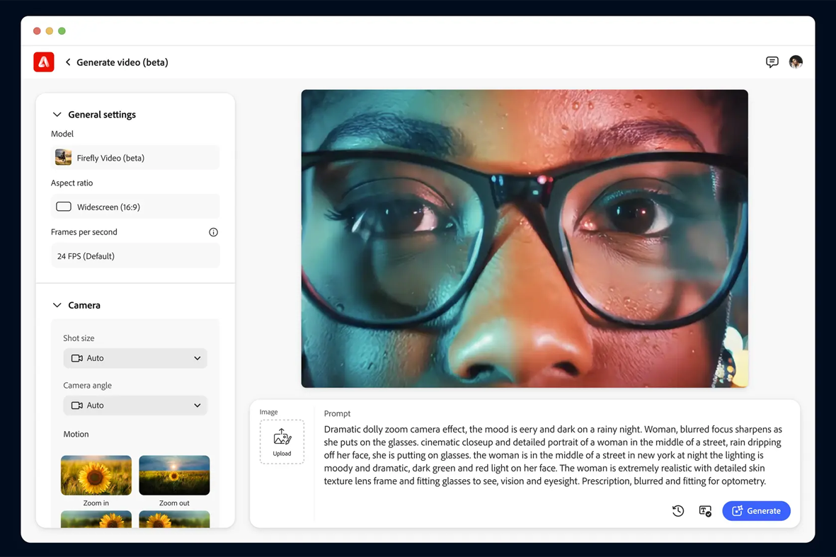 Adobe Firefly Videoモデルの情報が先行公開