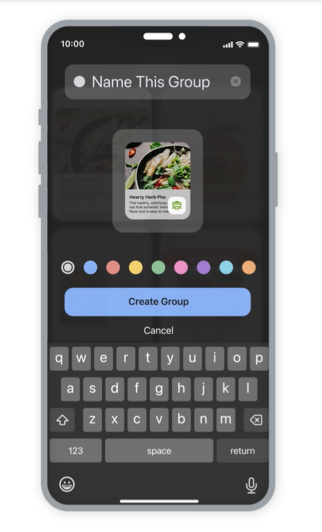 タブグループのカスタマイズが可能