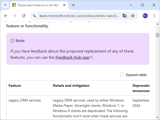同社のアナウンス