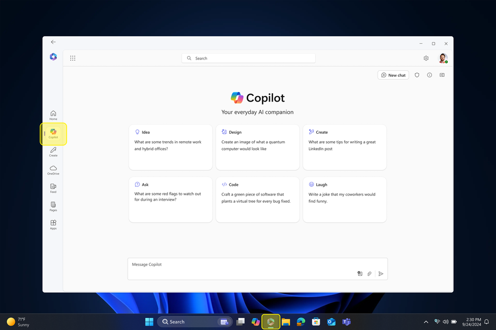 「Microsoft Copilot」のエントリポイント移行。今後は「Microsoft 365」アプリから「Copilot」を利用することに