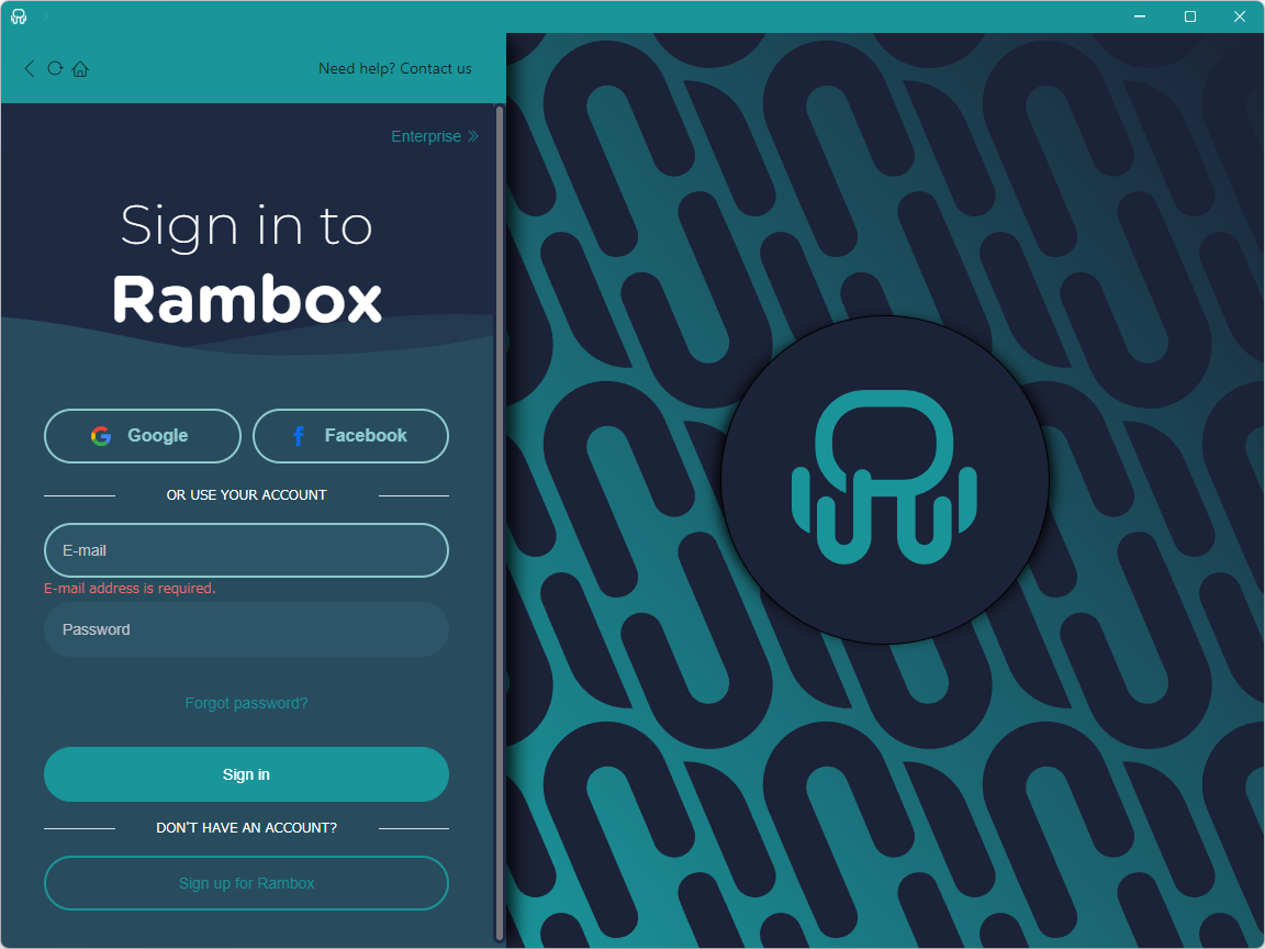 「Rambox」へサインイン。デバイス間で“ワークスペース”をリアルタイム同期させることもできる