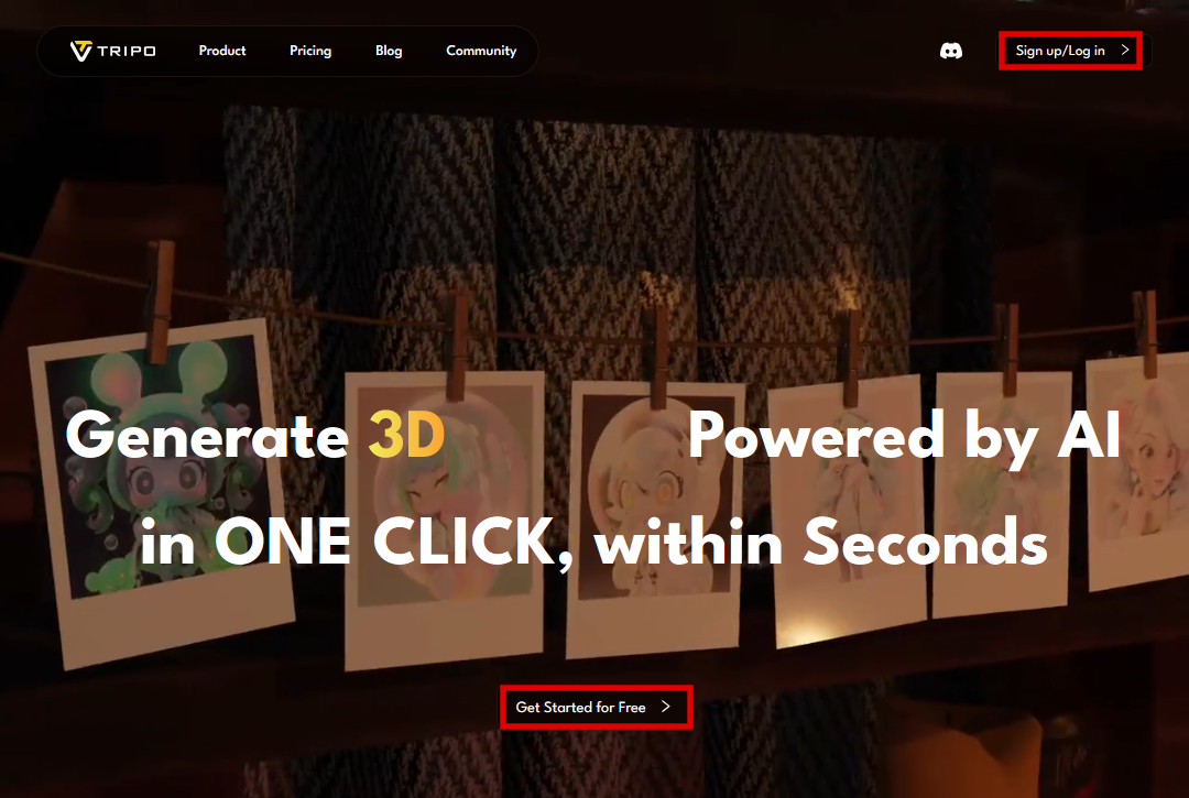 公式ページ。上下の囲み内のリンクからサインアップページに移動できる