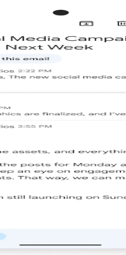 いくつかの返信案を提案してくれる