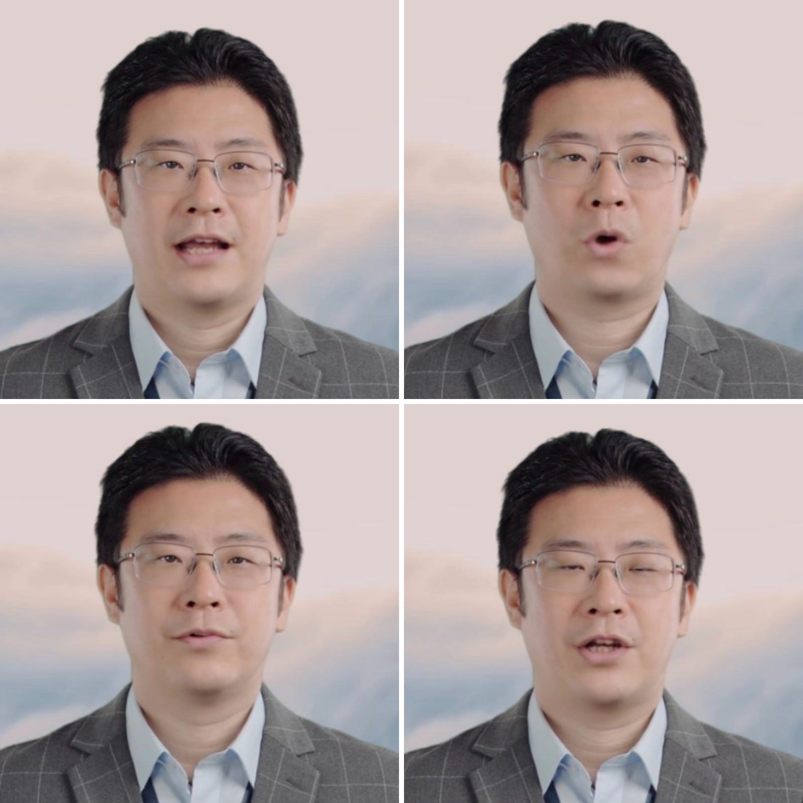 口の動きは読み上げている原稿の内容に追従して変化する。さらに肩をすぼめたり、瞬きをするといったモーションも適宜加わるので、見た目は至って自然だ