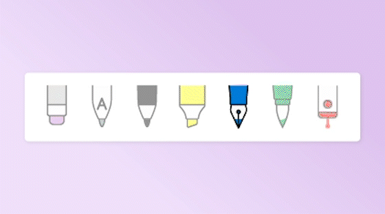 Windows版「OneNote」デスクトップアプリに万年筆（Fountain Pen）と筆ペン（Brush Pen）という2つの新しいペンツールを追加