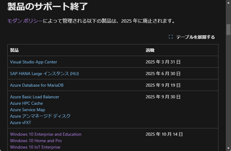 Windows 10製品サポート終了まであと1年
