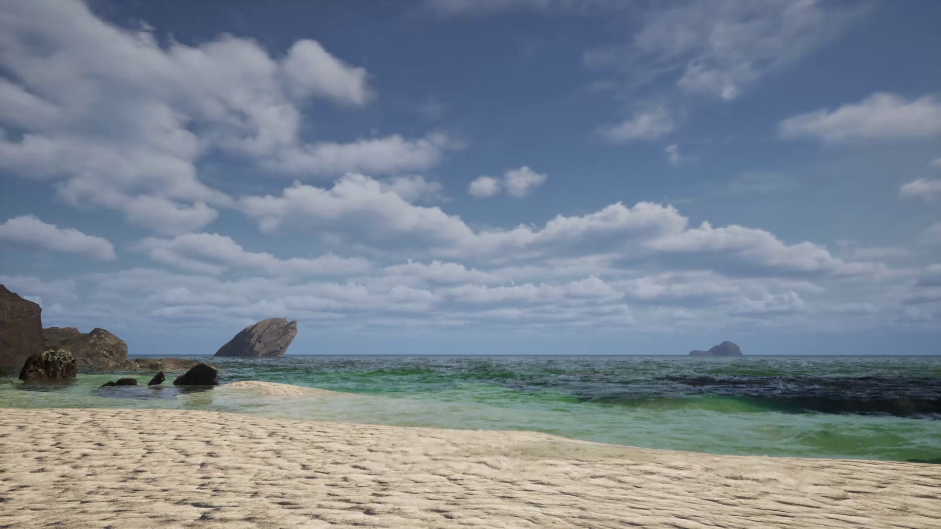 美しいビーチを見て楽しめる。それだけで十分