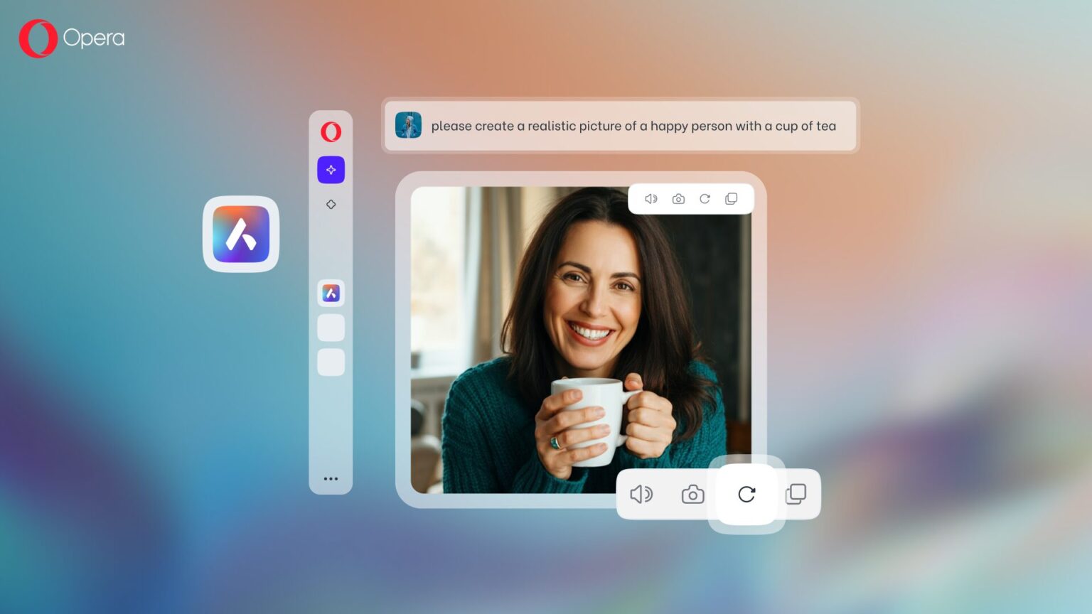 「Opera」のAI画像生成機能がGoogleの最新モデル「Imagen3 Fast」へアップグレード