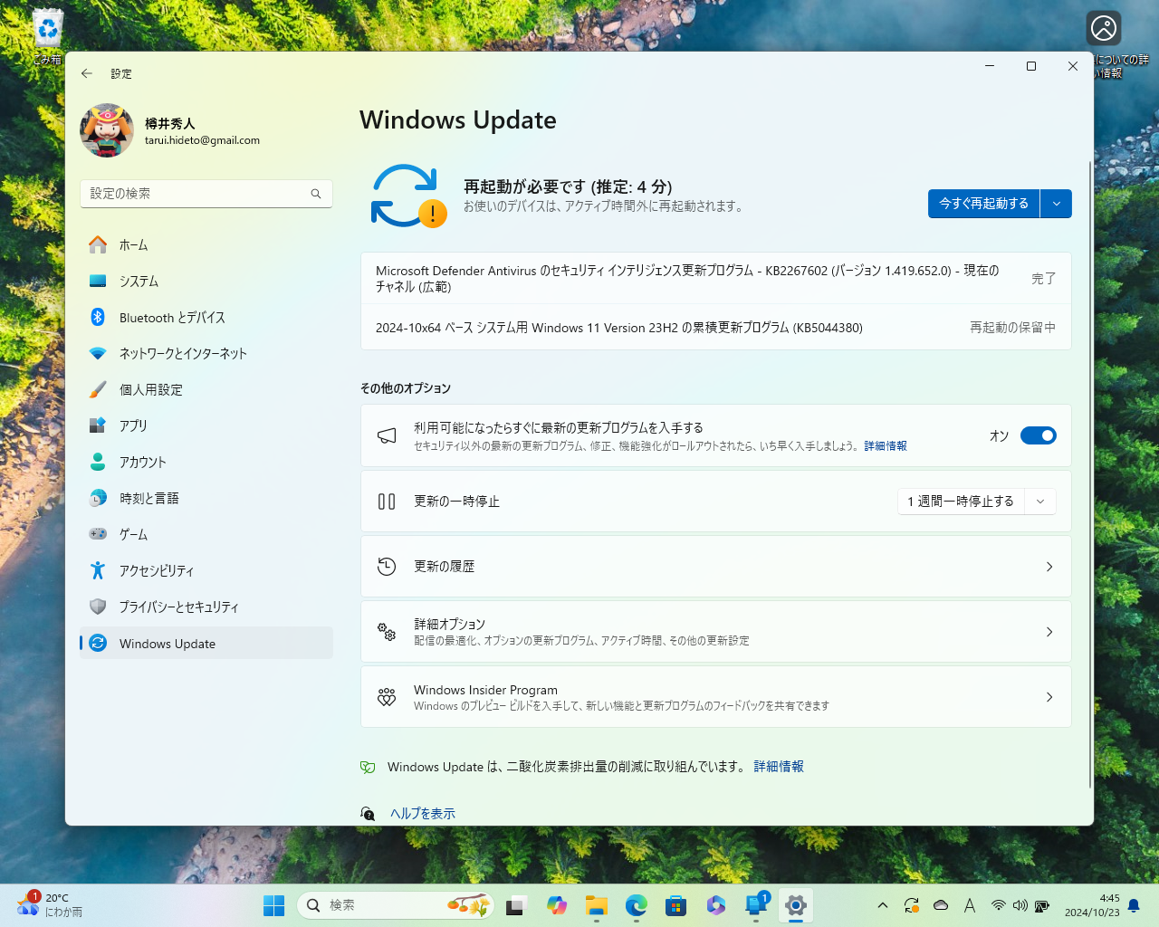 2024年10月非セキュリティプレビュー更新プログラムがリリース