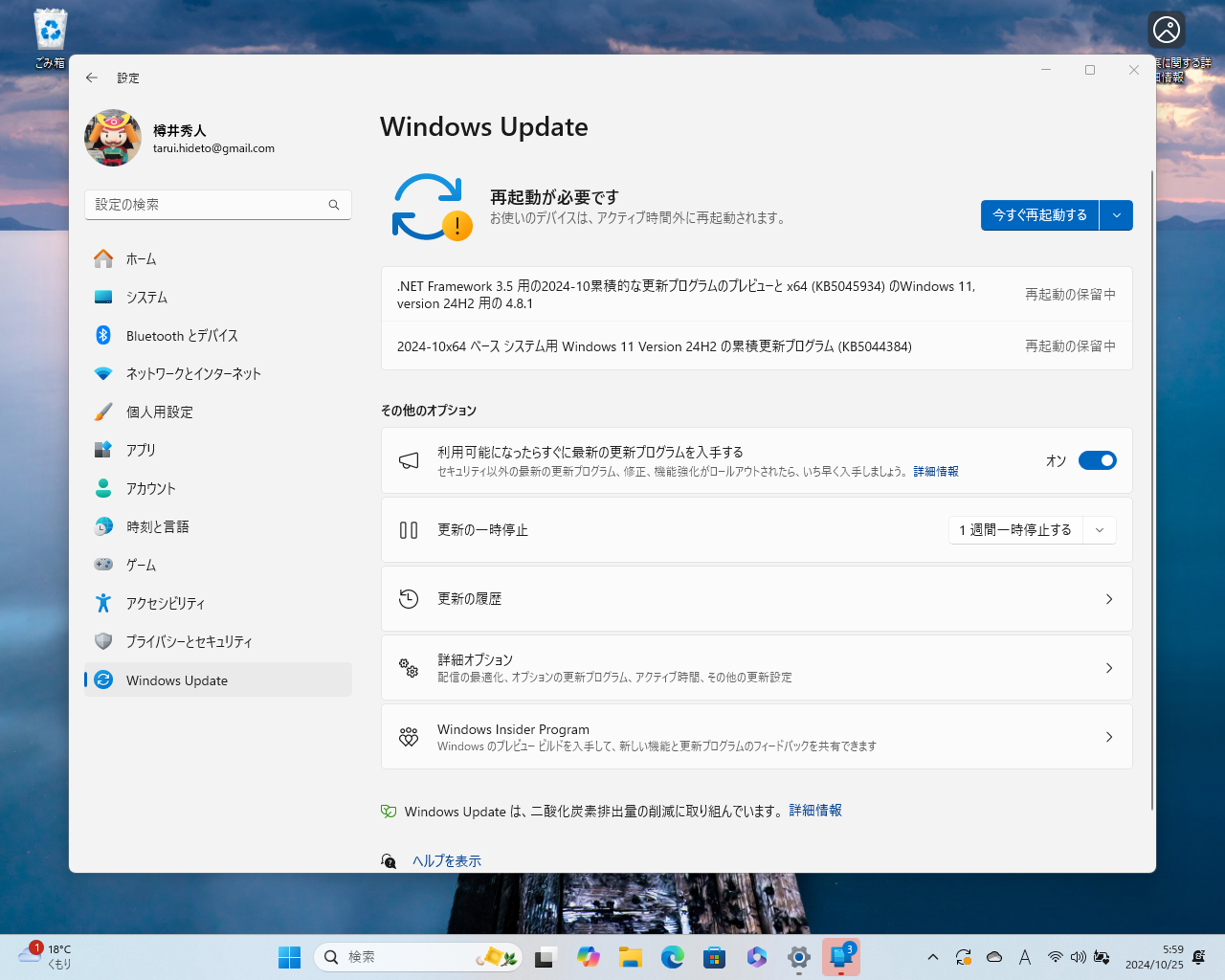 2024年10月非セキュリティプレビュー更新プログラムがリリース
