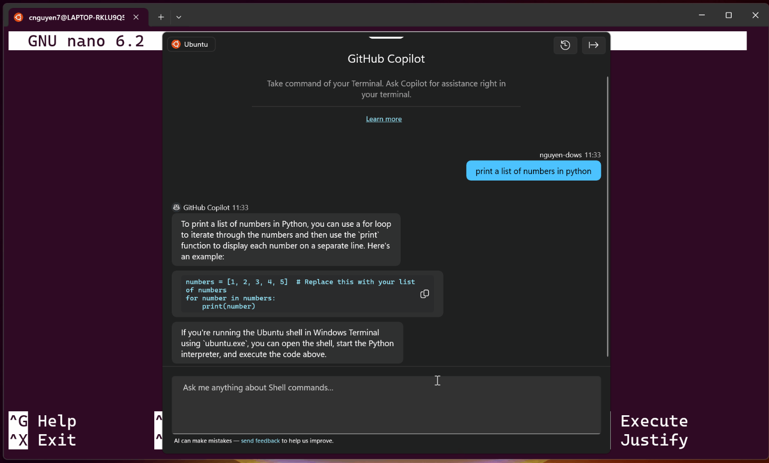 Microsoft、「GitHub Copilot in Windows Terminal」のプレビューを発表