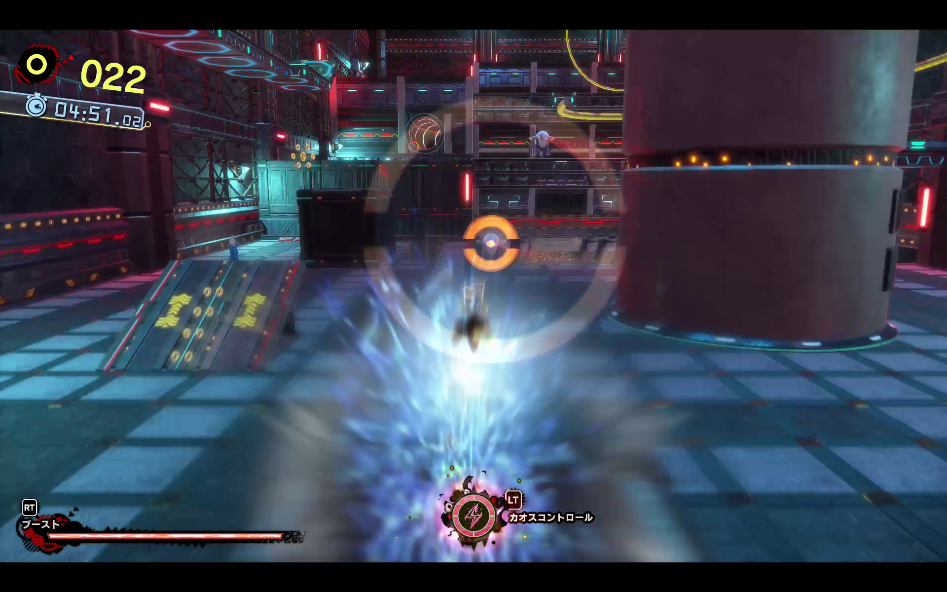 超高速移動のアクションが発生。さらに次のターゲットにも連続移動できる