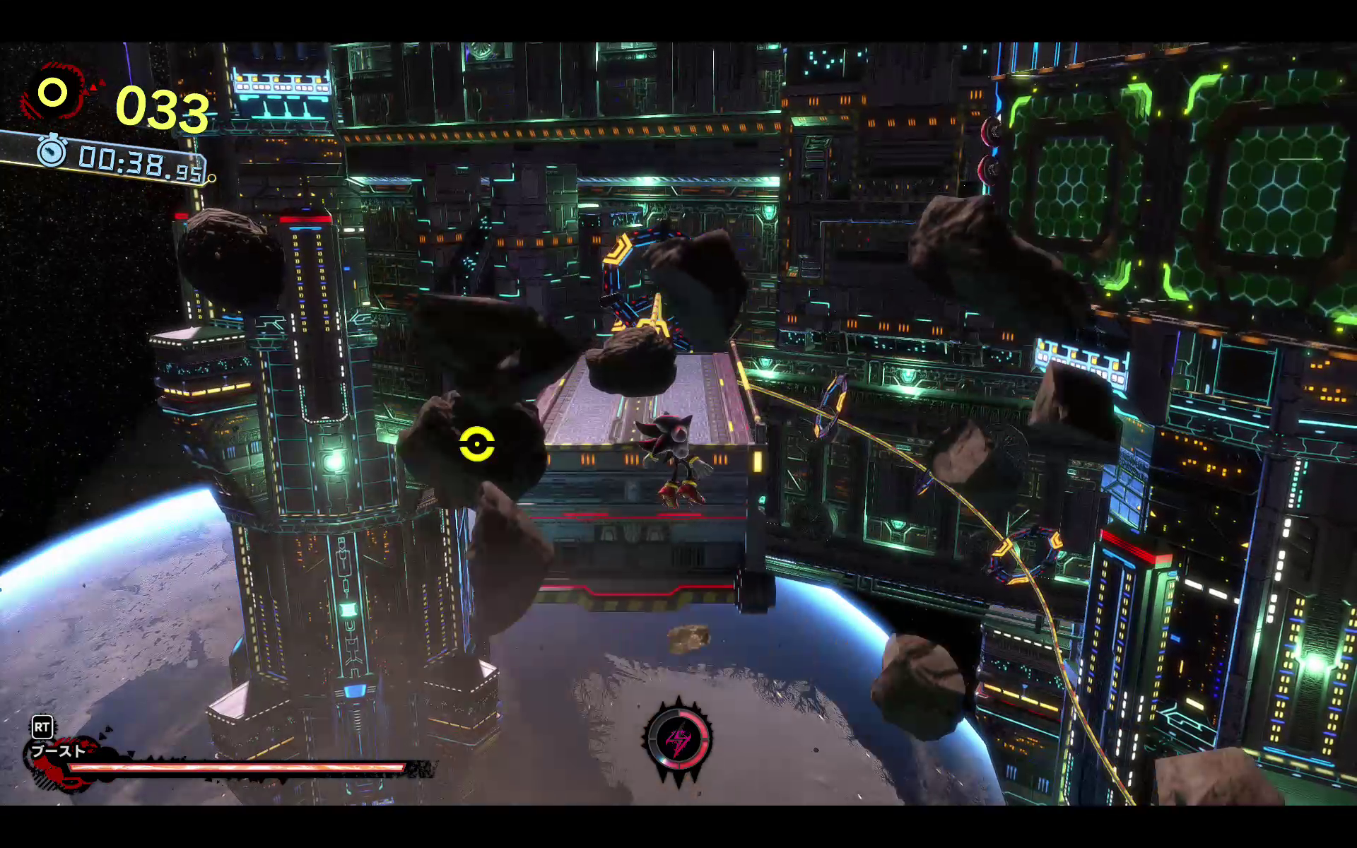 うっかり落下してしまいそうな場所にも、Xボタンで移動できる別ルートがある