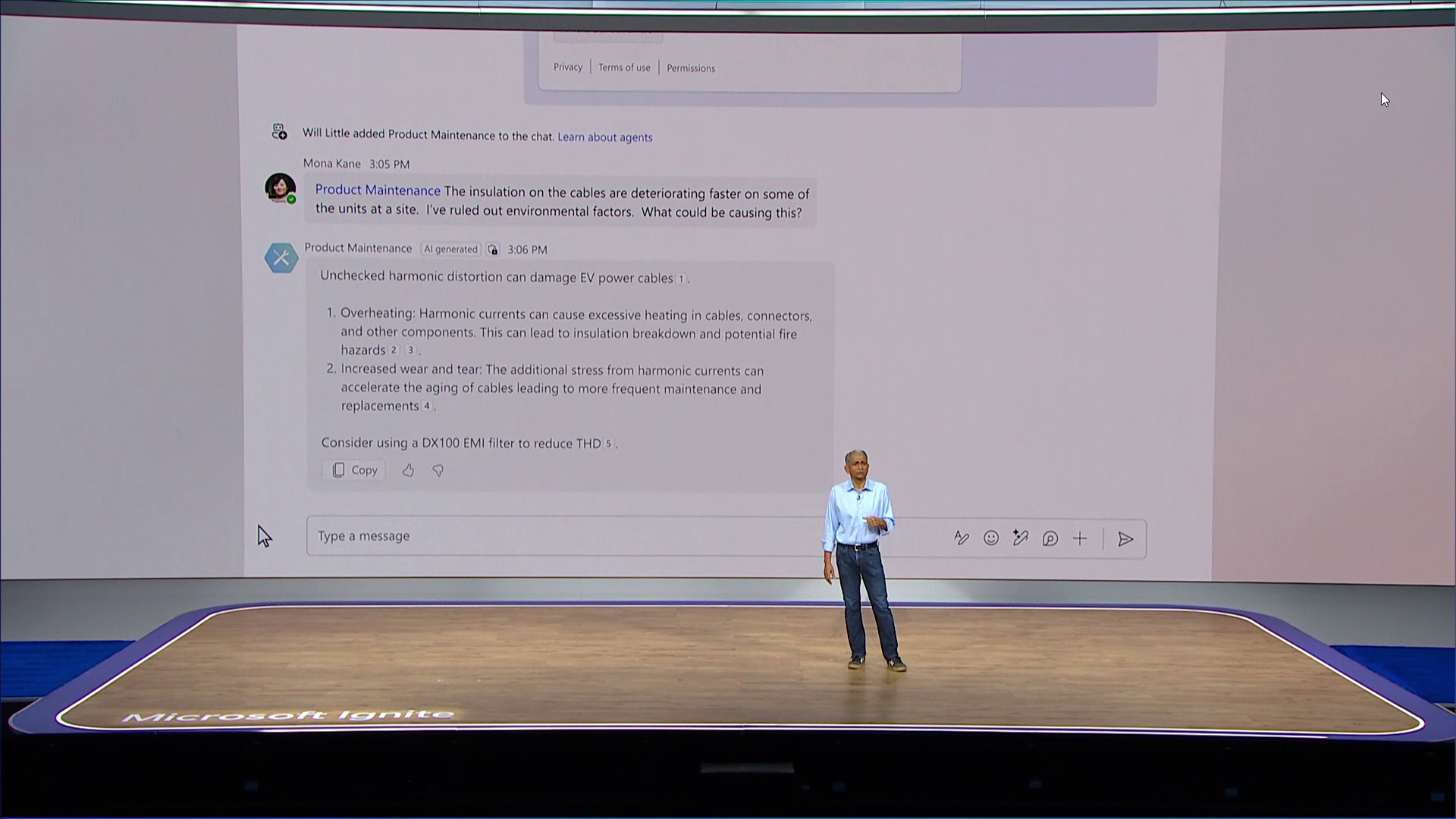 「SharePoint」エージェントに質問