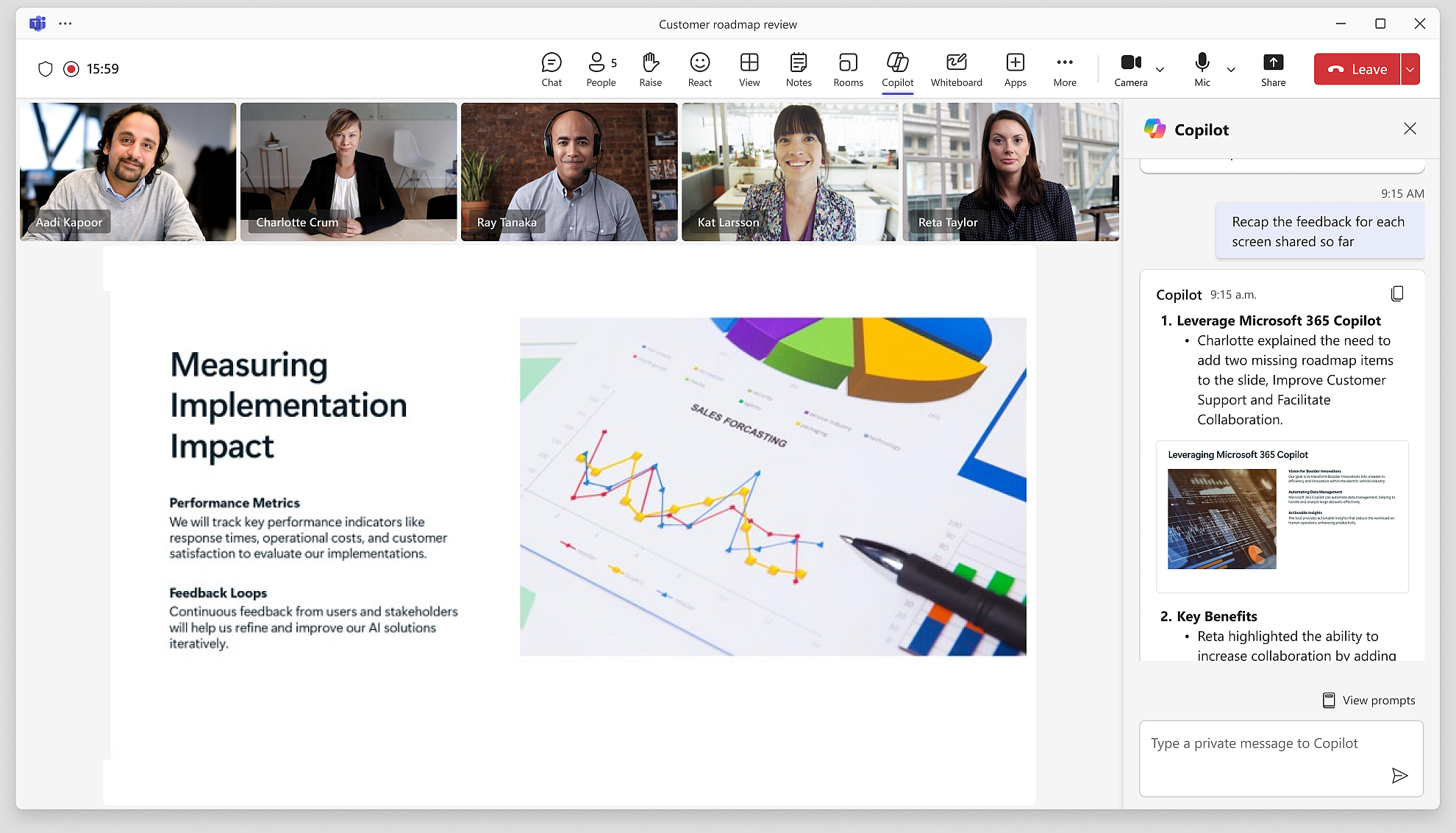 共有されたあらゆるコンテンツをCopilotが分析