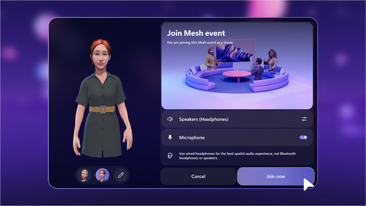 組織外のゲストユーザーを「Mesh」イベントに招待