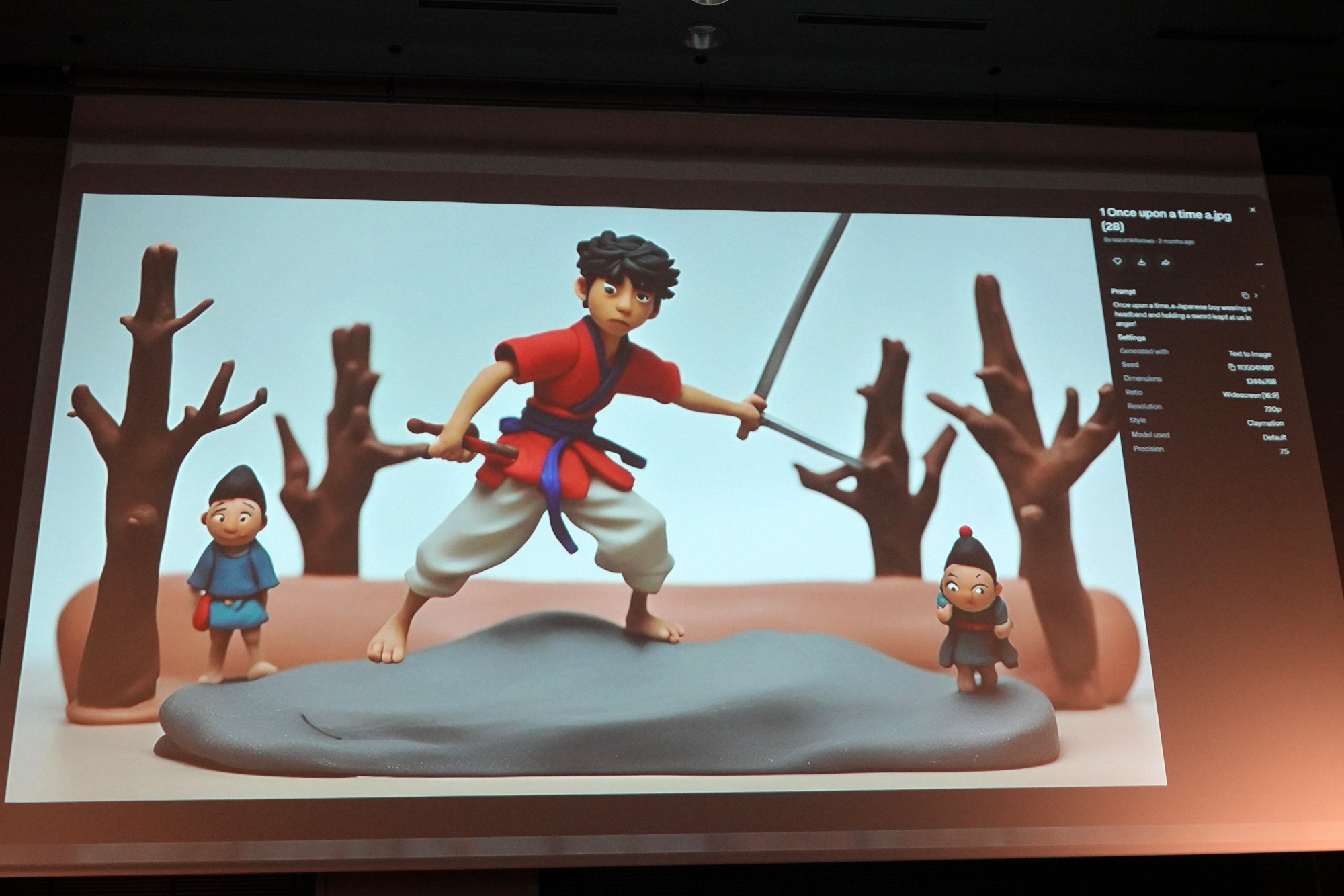 リアルなクレイアニメーションのような質感を表現している。