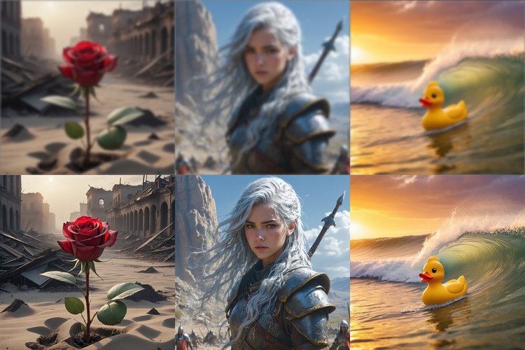 Blurでアップスケーリングした画像のイメージ