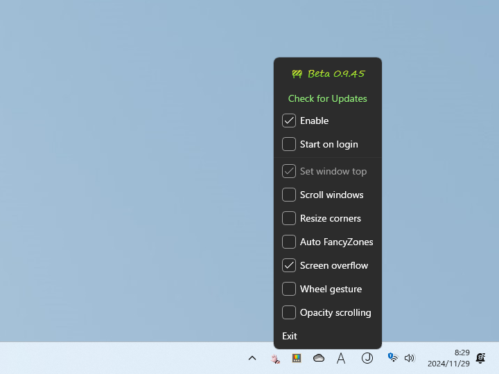 「DragWin」v0.9.45