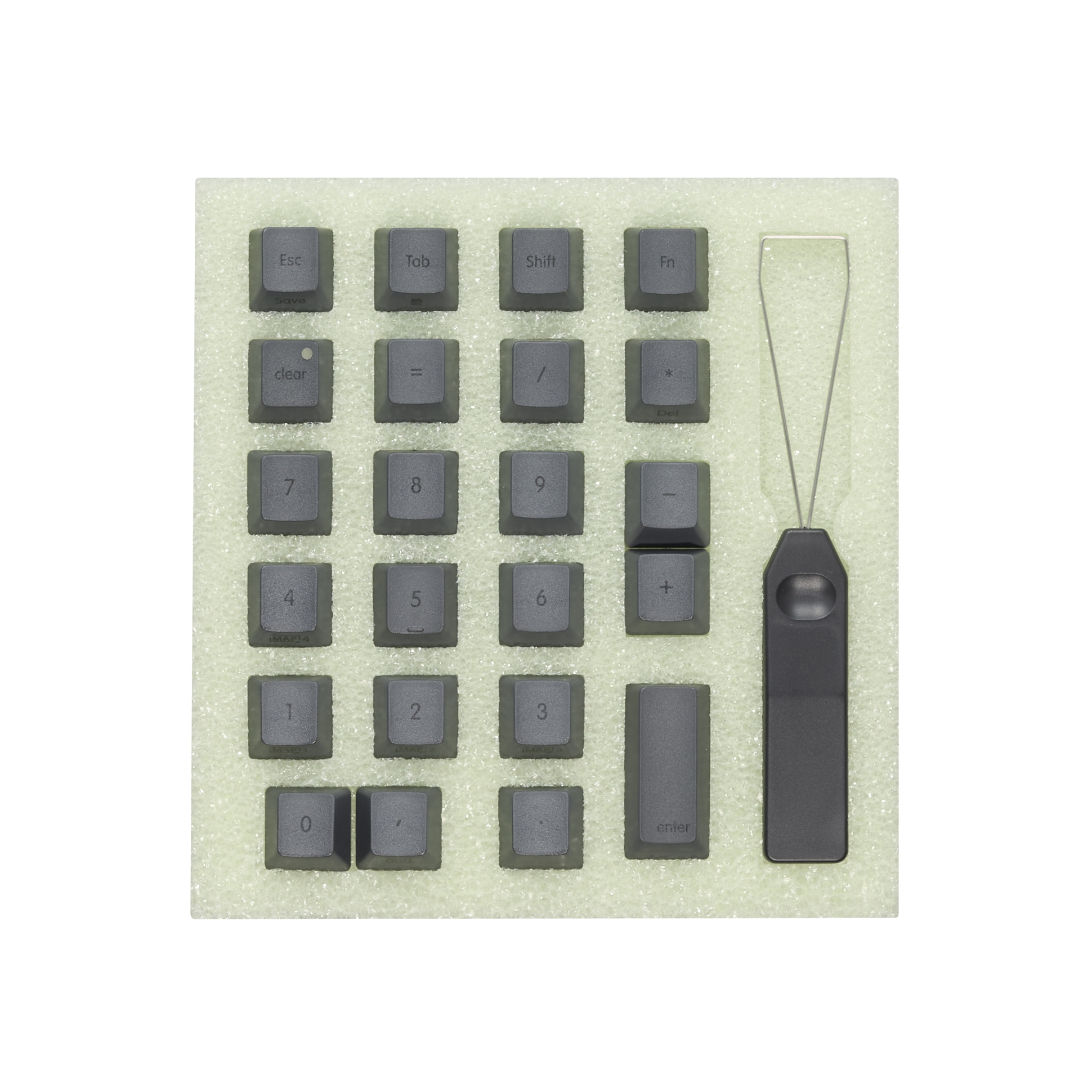 Mac用キーキャップ ダークグレー