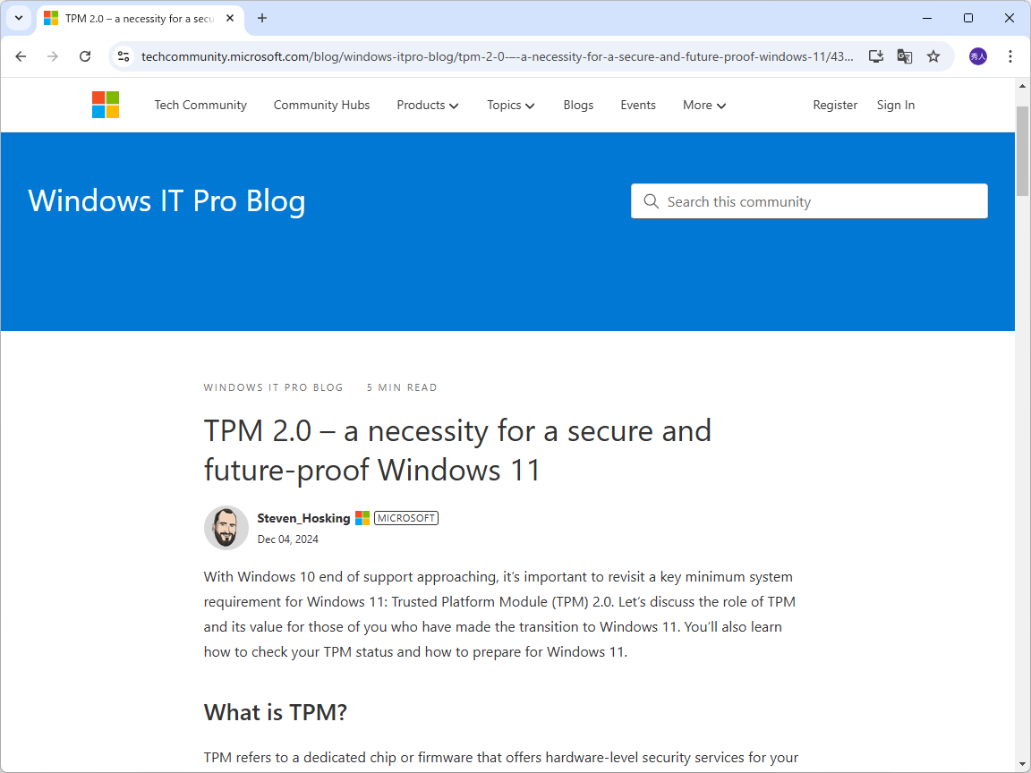 「Windows IT Pro Blog」の記事