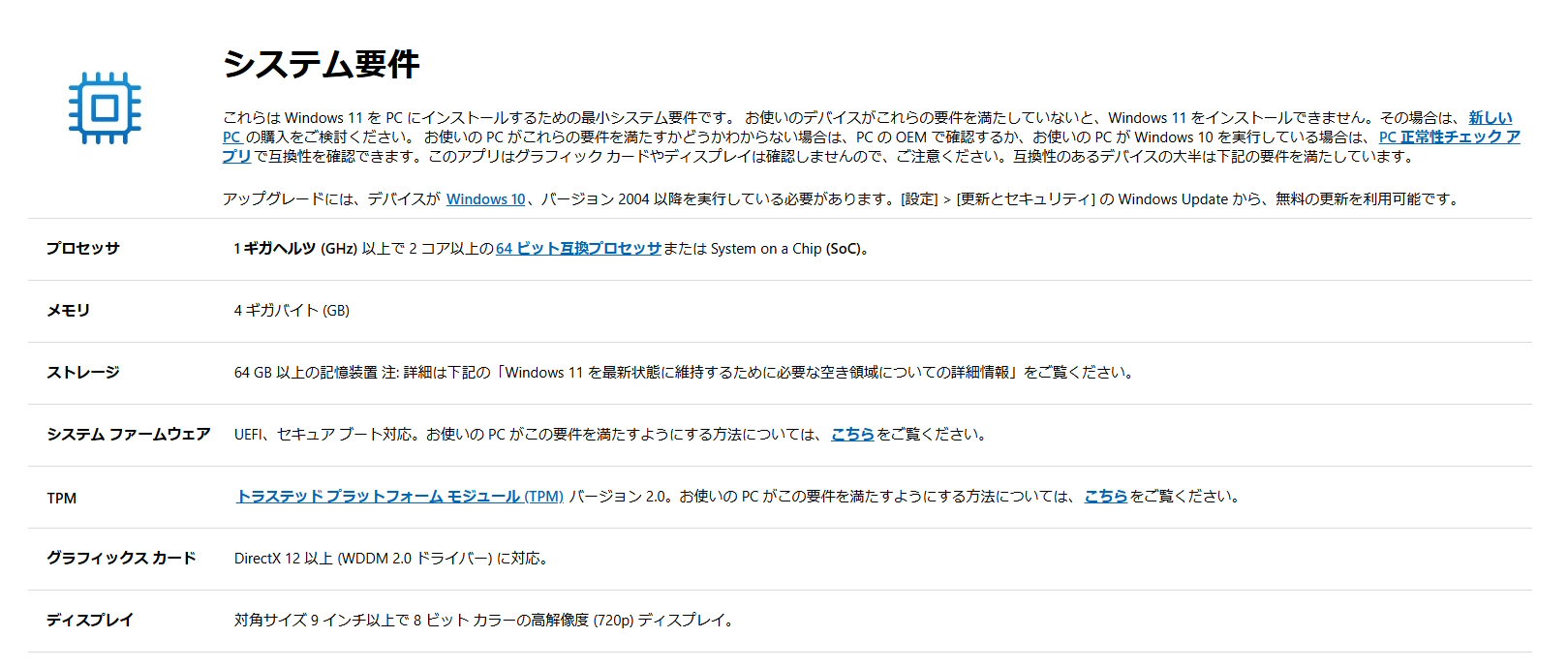 Windows 11のシステム要件