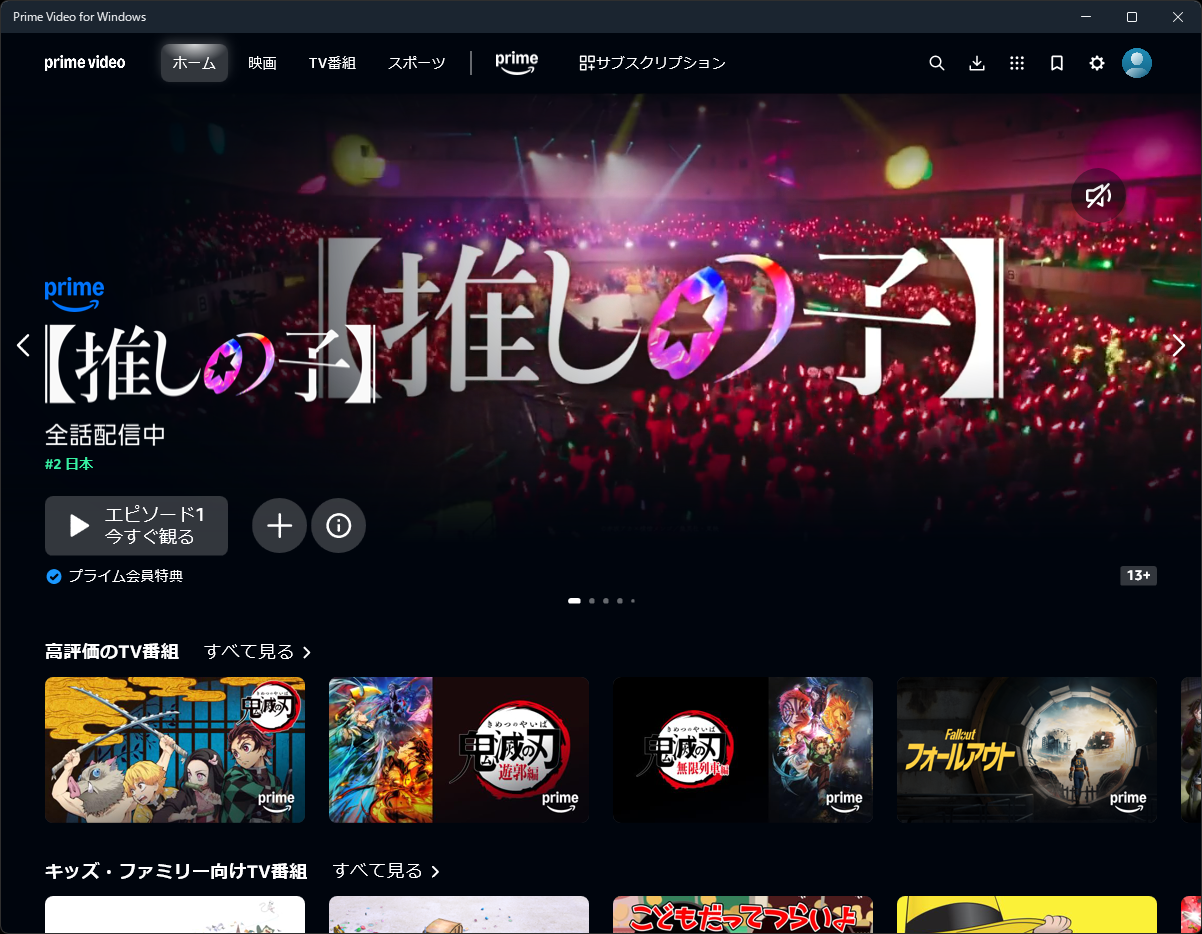 公式サイトの案内でMicrosoftストアに誘導された。こちらをインストールし、動画再生まで問題なく動作した。