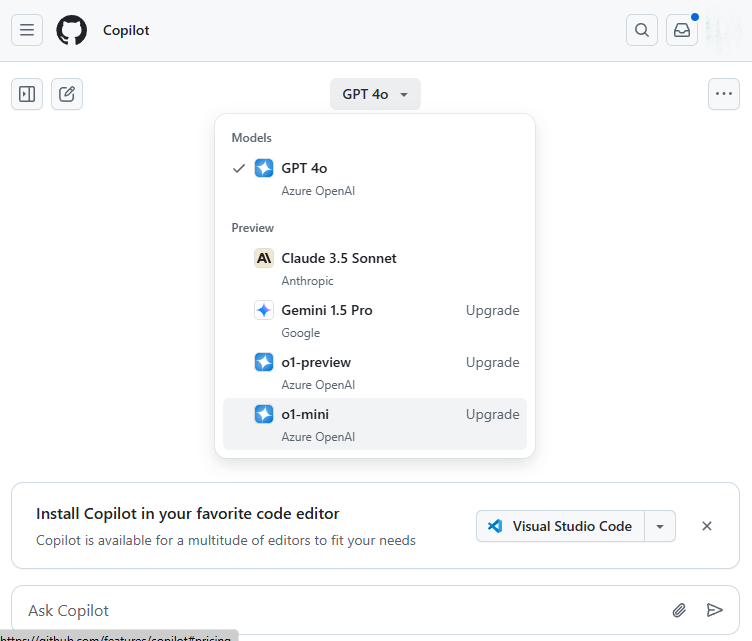 選べるAIモデルは「GPT-4o」「Claude 3.5 Sonnet」